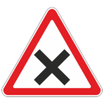 Знак 1.6 «Пересечение равнозначных дорог»