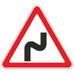 Знак 1.12.1 «Опасные повороты»