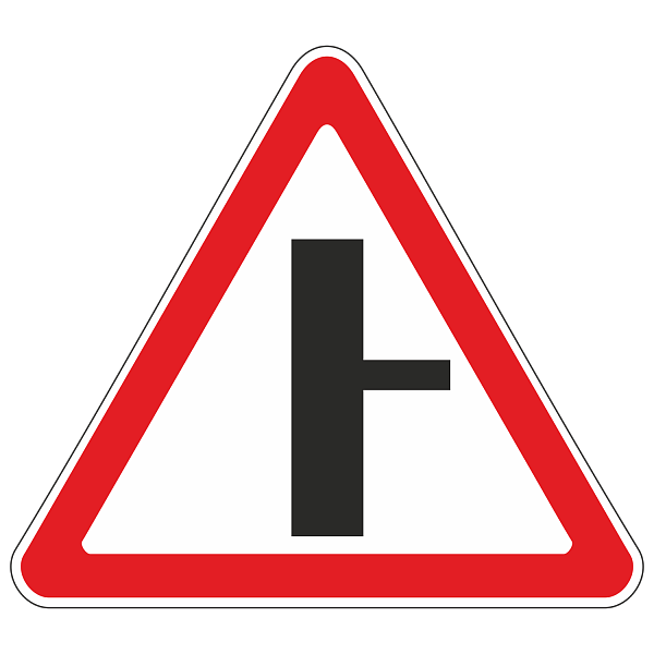 Знак 2.3.2 «Примыкание второстепенной дороги справа»