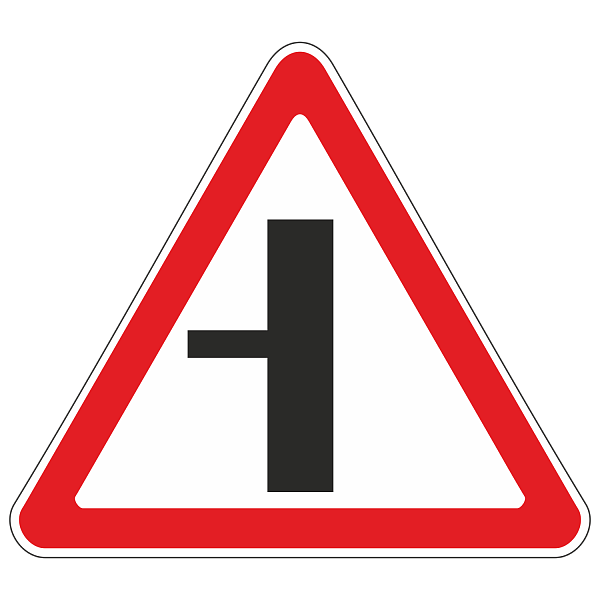 Знак 2.3.3 «Примыкание второстепенной дороги слева»