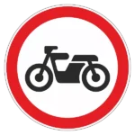 Знак 3.5 «Движение мотоциклов запрещено»