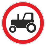 Знак 3.6 «Движение тракторов запрещено»