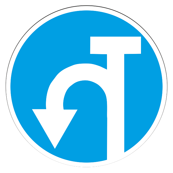 Знак 4.1.8д «Движение в обратном направлении»