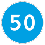 Знак 4.6 «Ограничение минимальной скорости»